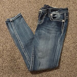 Miss Me Dark Blue Skinny Jeans